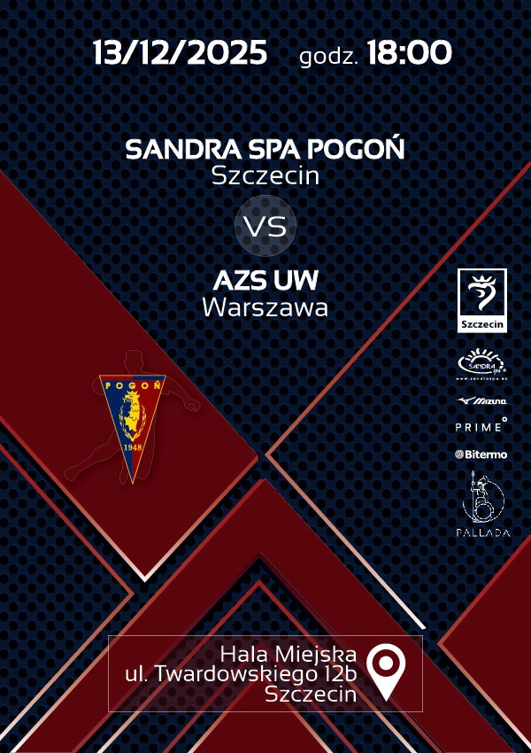 Bilety Sandra Spa Pogoń Szczecin vs AZS UW Warszawa