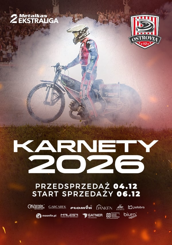 Bilety KARNETY | TŻ OSTROVIA Ostrów Wielkopolski 2026