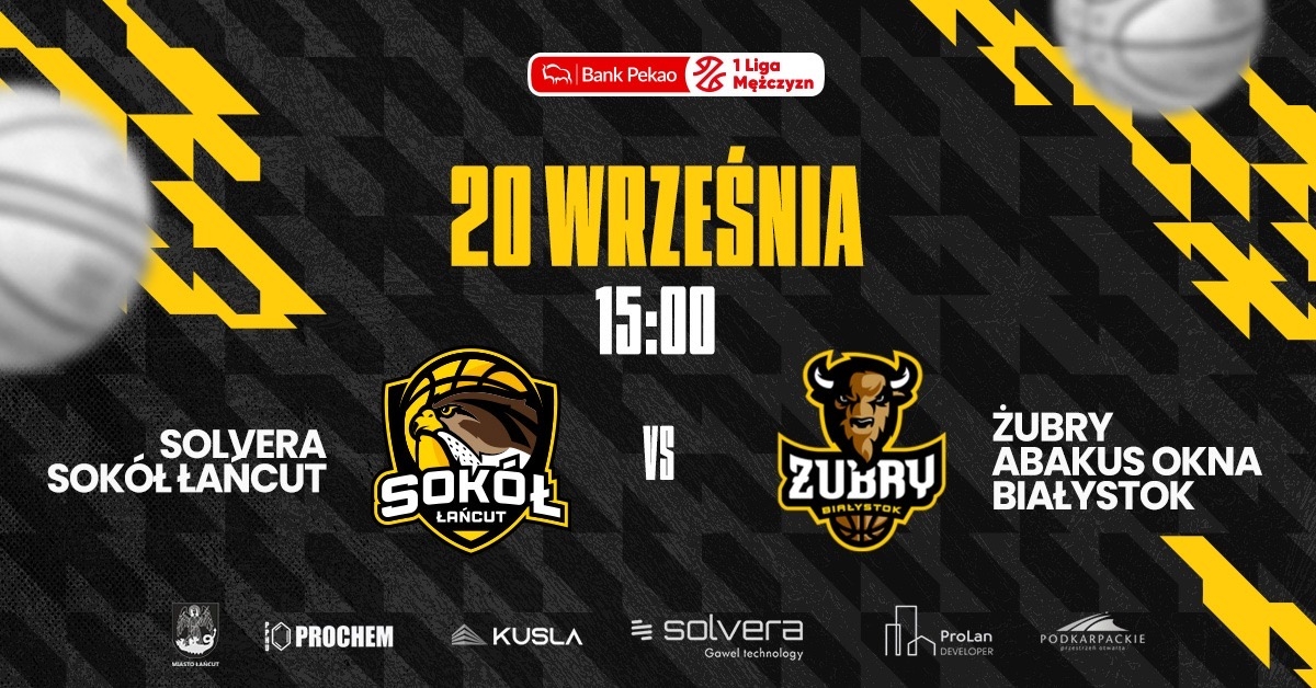Solvera Sokół Łańcut vs Żubry Abakus Okna Białystok